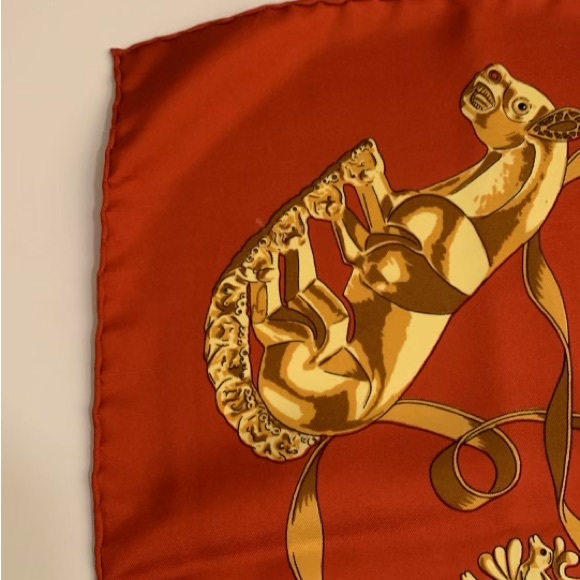 Hermes Les Cavaliers D’or Silk Scarf - Picture 2 of 8